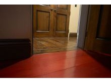 Red Stained Hardwood Floor