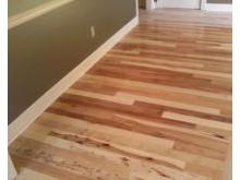 Hickory floor installation and clear coat refinish
